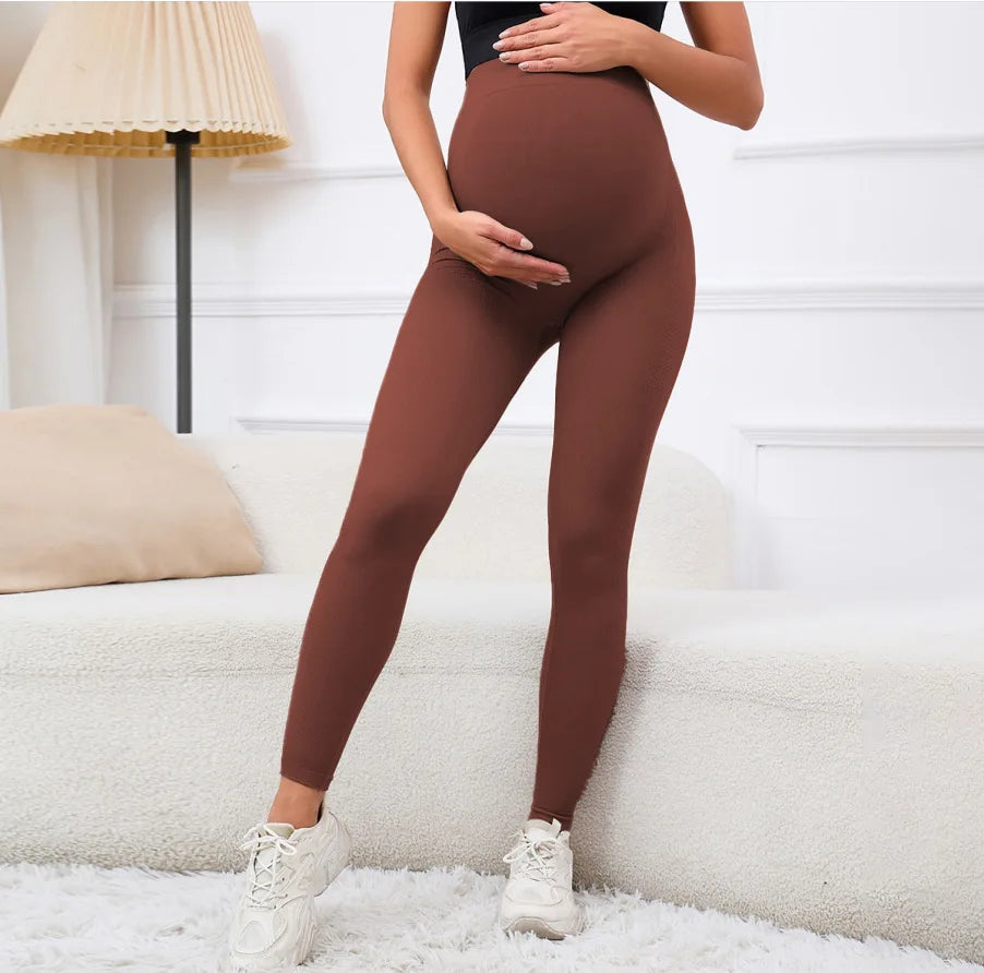Womens Butterluxe Maternity Leggings Over The Belly