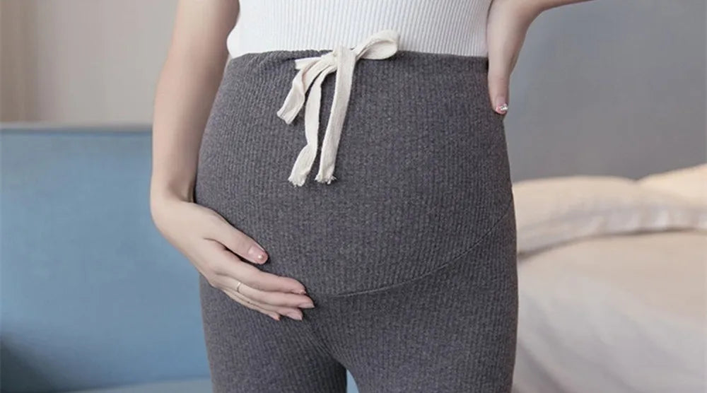 Maternity Pants with Soft Slim Adjustable Waist