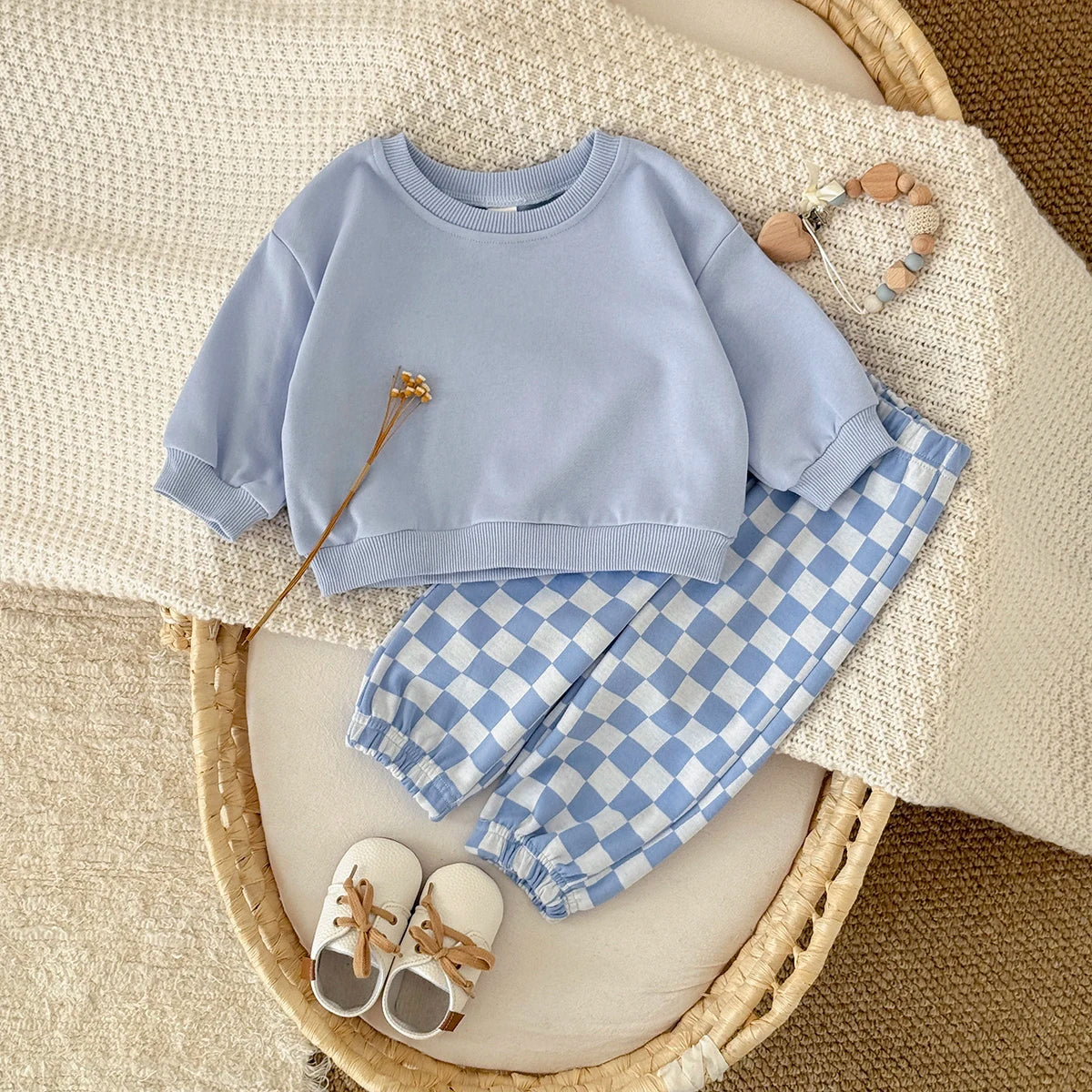 2 Piece Long Sleeve Pants Set