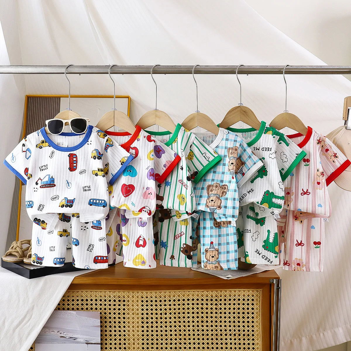 2 Piece Children Clothing  Short Sleeve