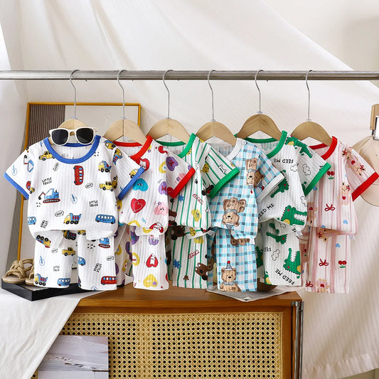 2 Piece Children Clothing  Short Sleeve