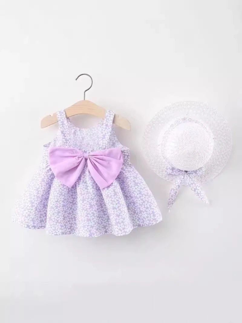 Baby Girl Dress And Hat