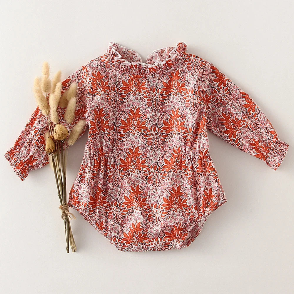 Baby Girl Long Sleeve Romper