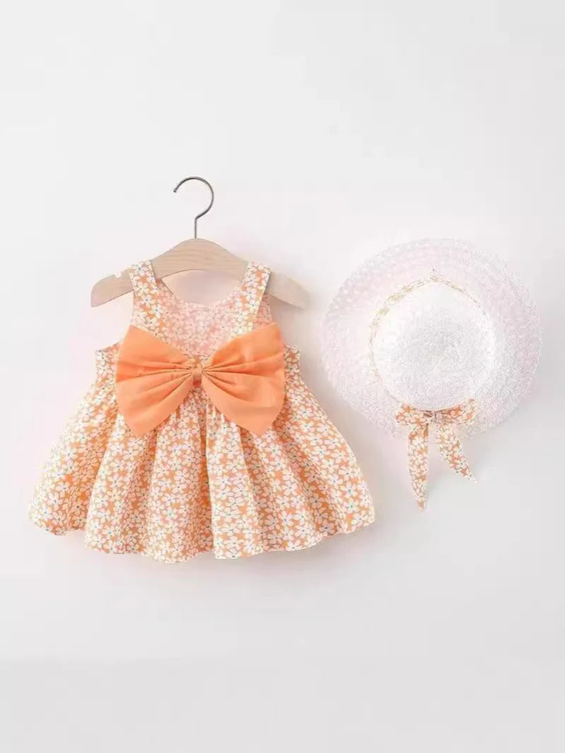 Baby Girl Dress And Hat