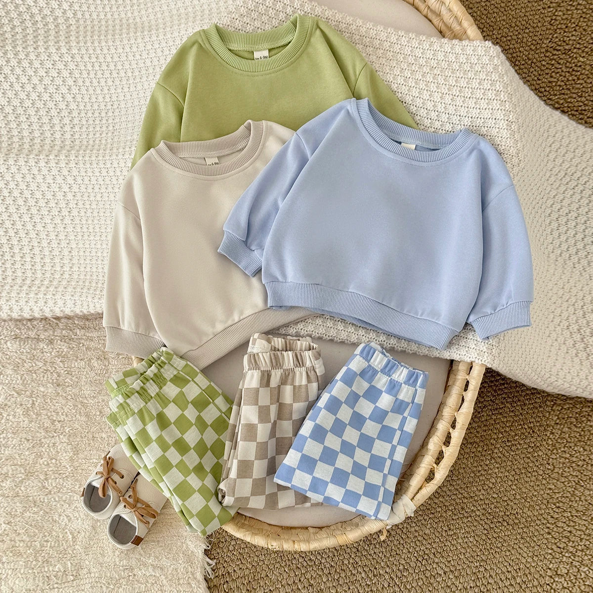 2 Piece Long Sleeve Pants Set