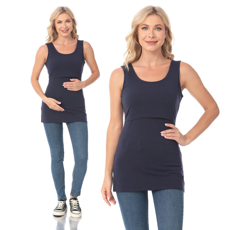 Maternity Breast Feeding Friendly Tops