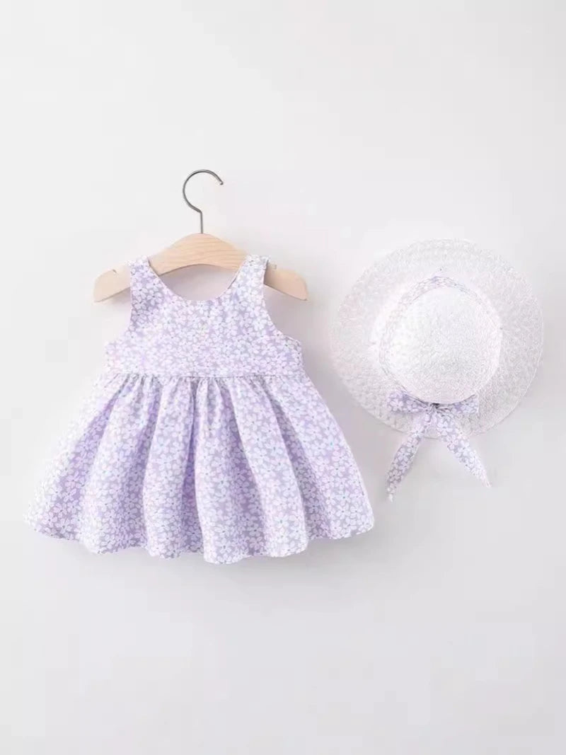 Baby Girl Dress And Hat