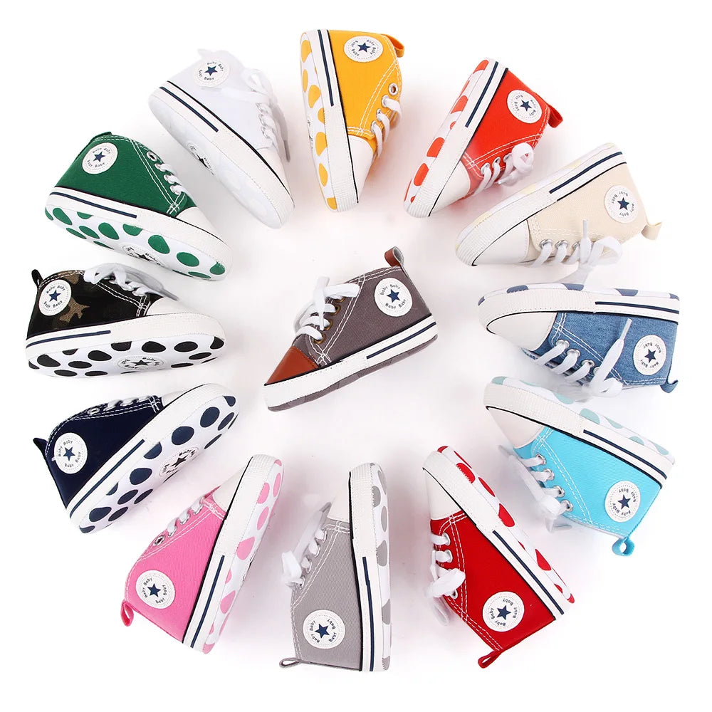 Multicolor NonSlip Baby/Toddler's First Walking Shoes