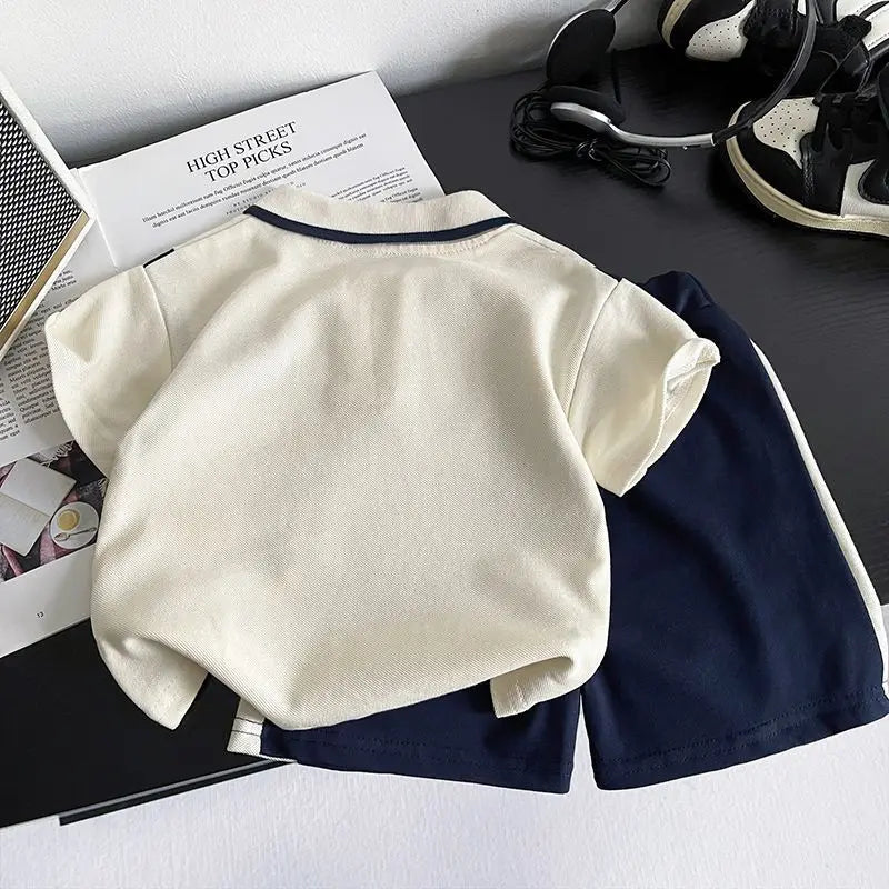 Boys T Shirt And Shorts 2 Piece Set