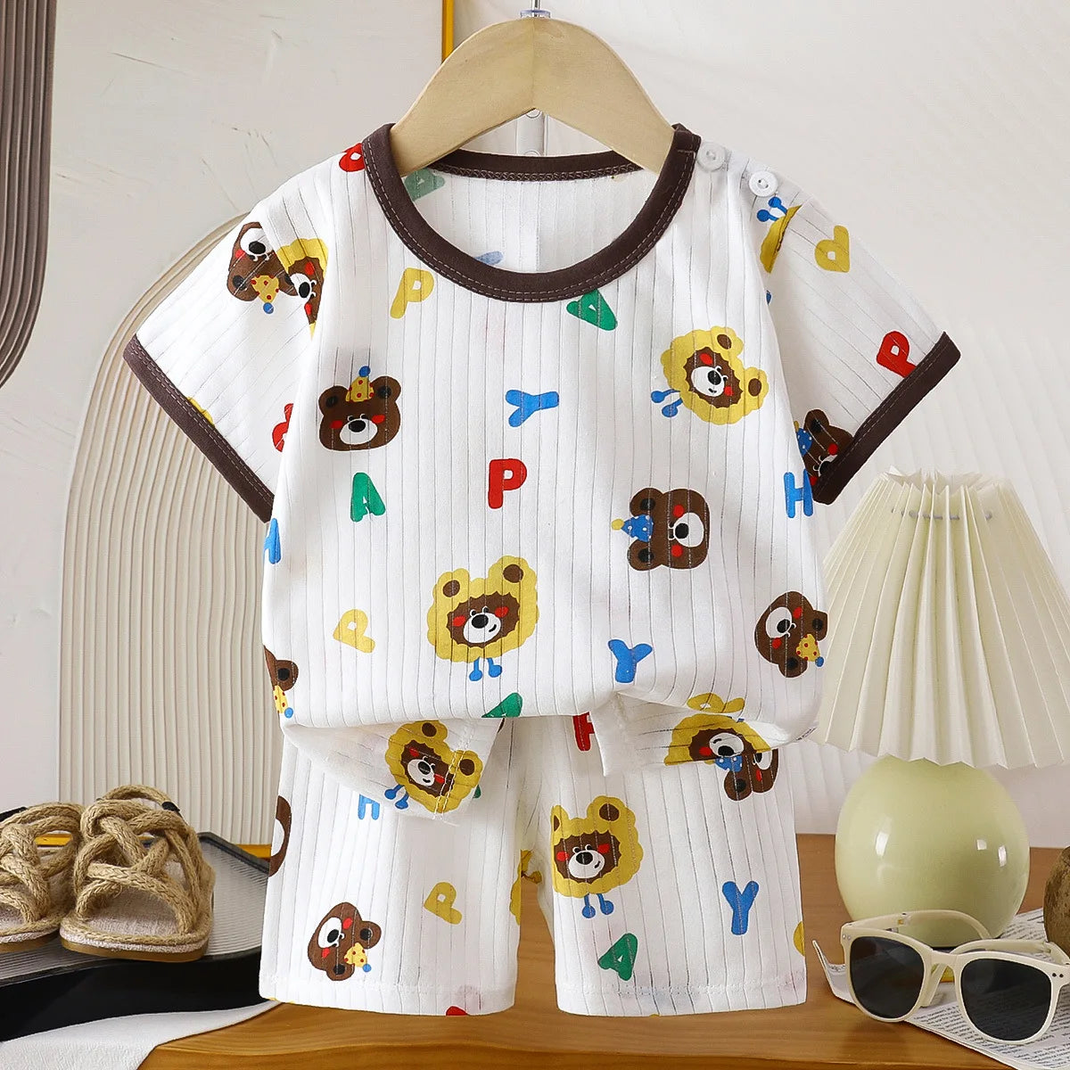 2 Piece Children Clothing  Short Sleeve
