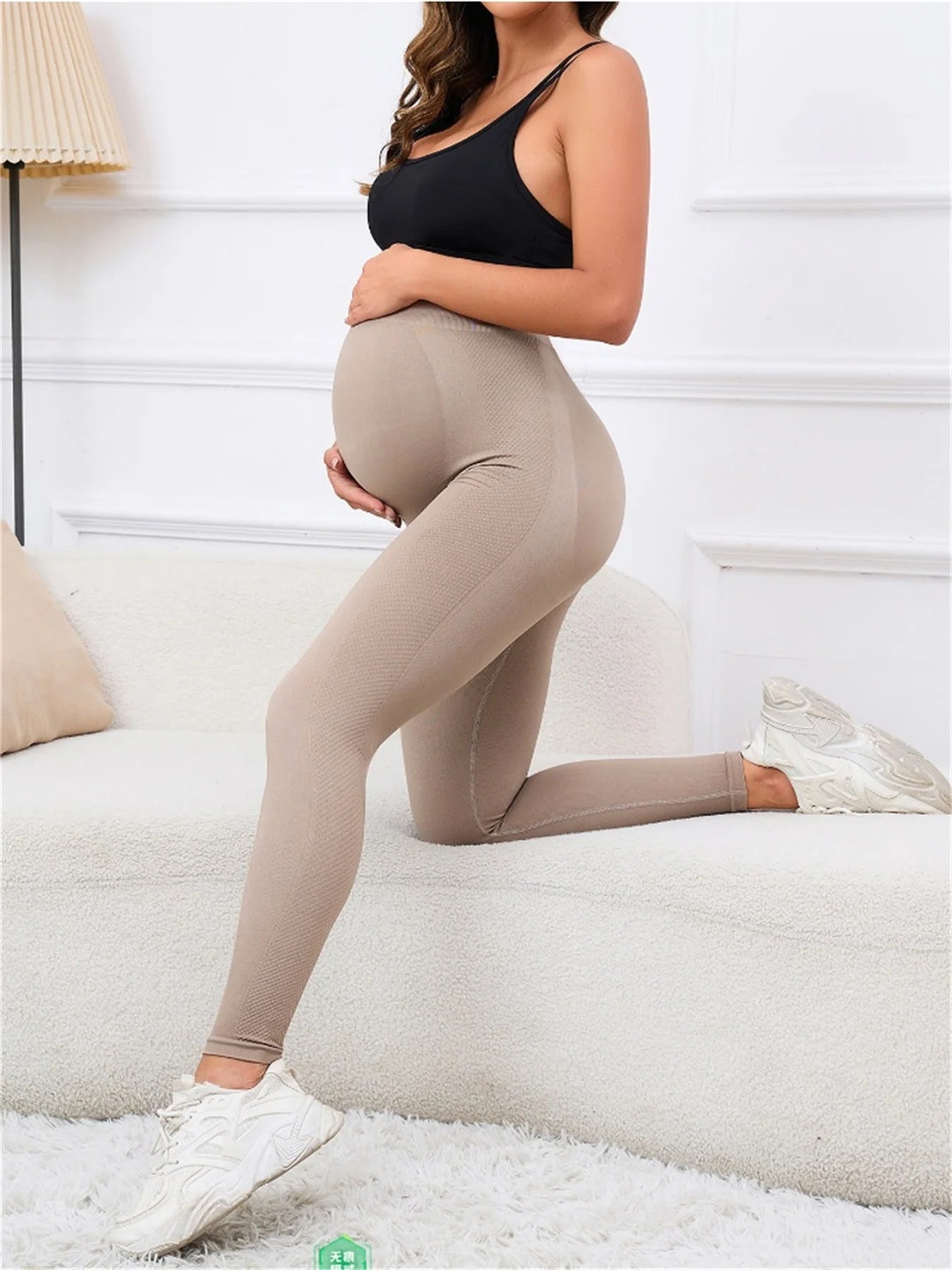 Womens Butterluxe Maternity Leggings Over The Belly