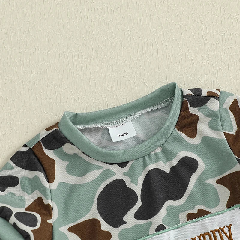 Camo Print Daddy's Buddy Bubble Romper