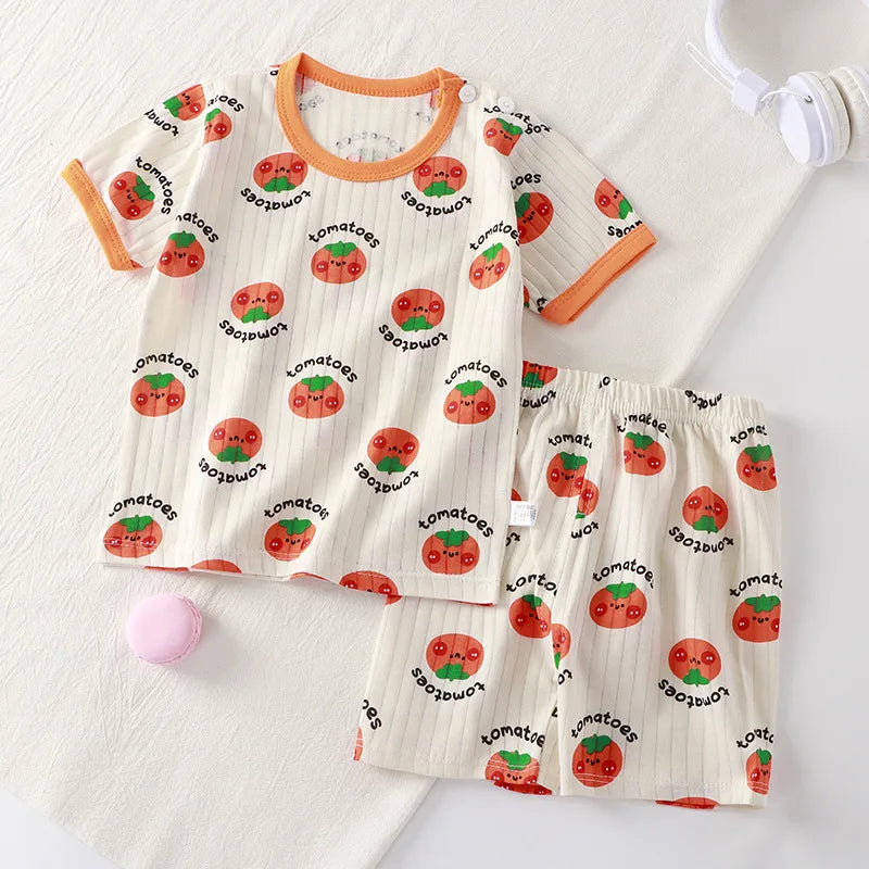 2 Piece Children Clothing Set  Short Sleeve