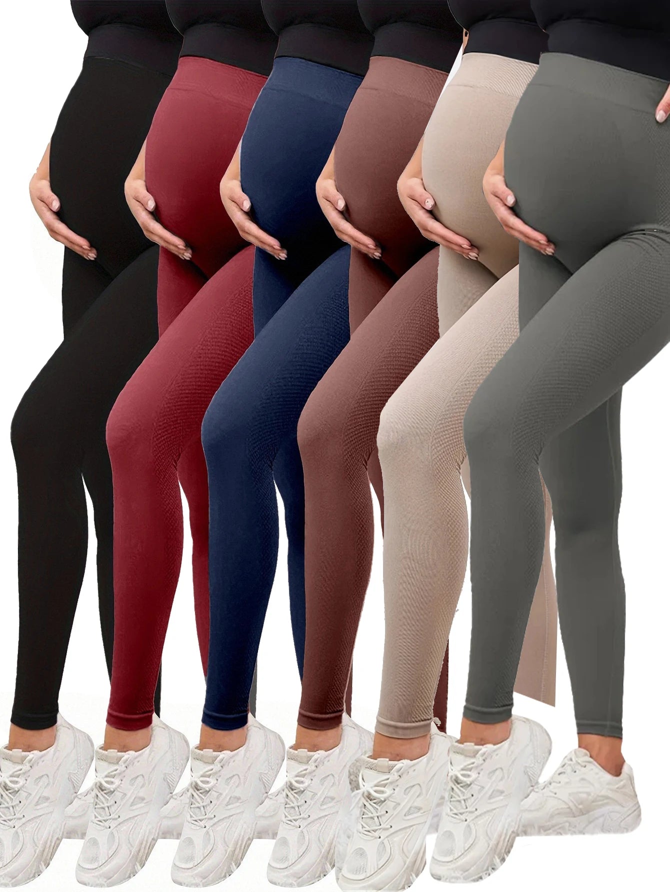 Womens Butterluxe Maternity Leggings Over The Belly