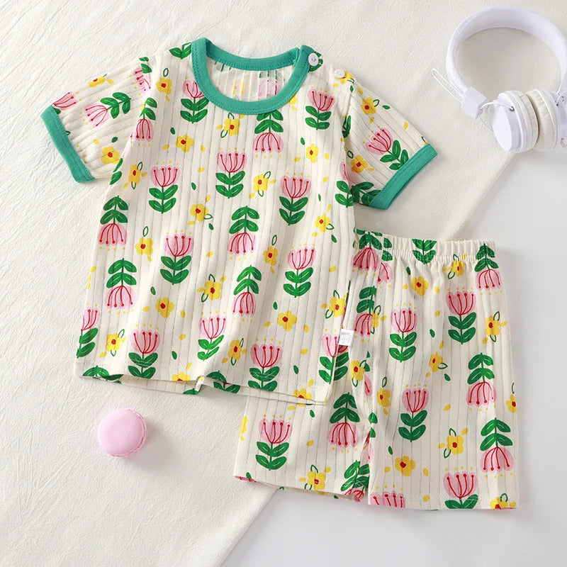 2 Piece Children Clothing Set  Short Sleeve
