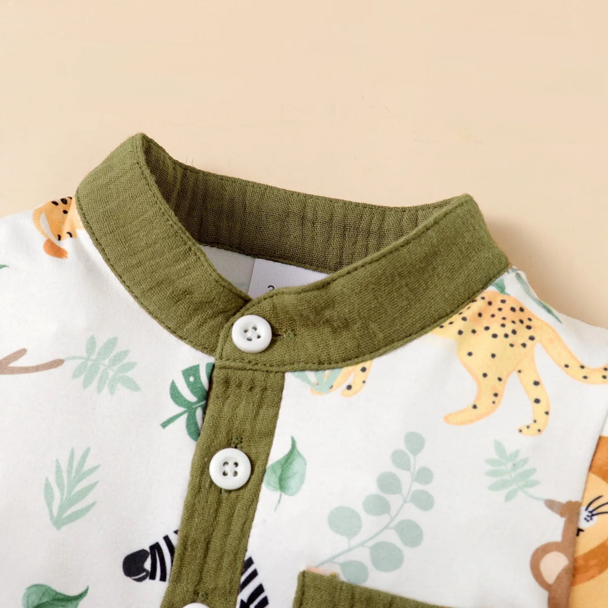 Animal Printed Shorts and Shirt Set