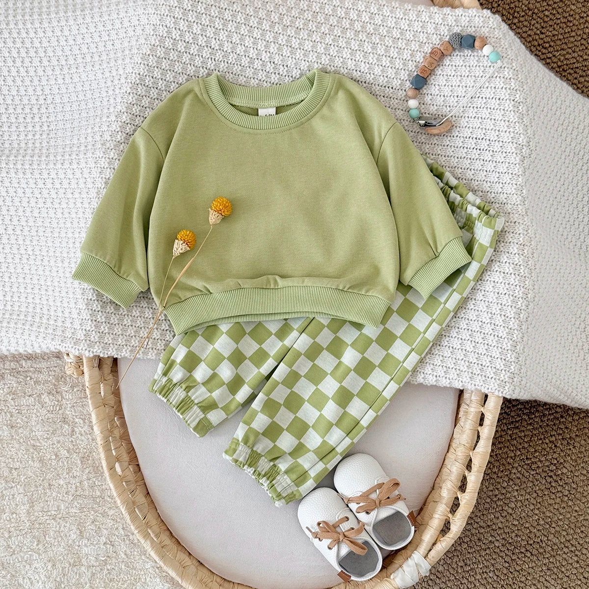 2 Piece Long Sleeve Pants Set