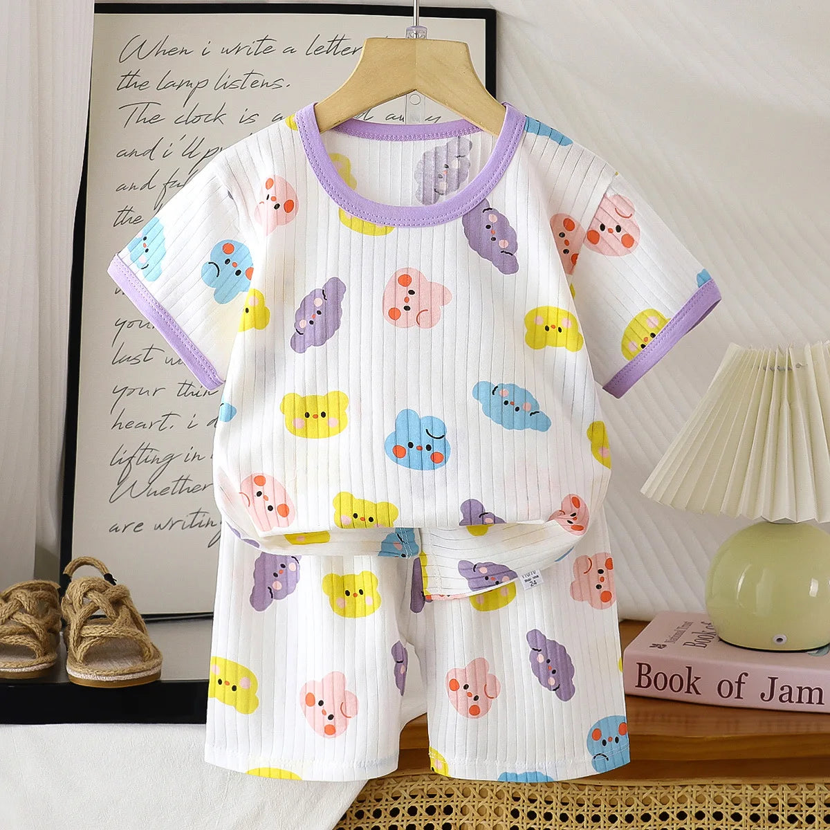 2 Piece Children Clothing Set  Short Sleeve