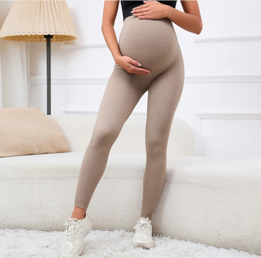 Womens Butterluxe Maternity Leggings Over The Belly