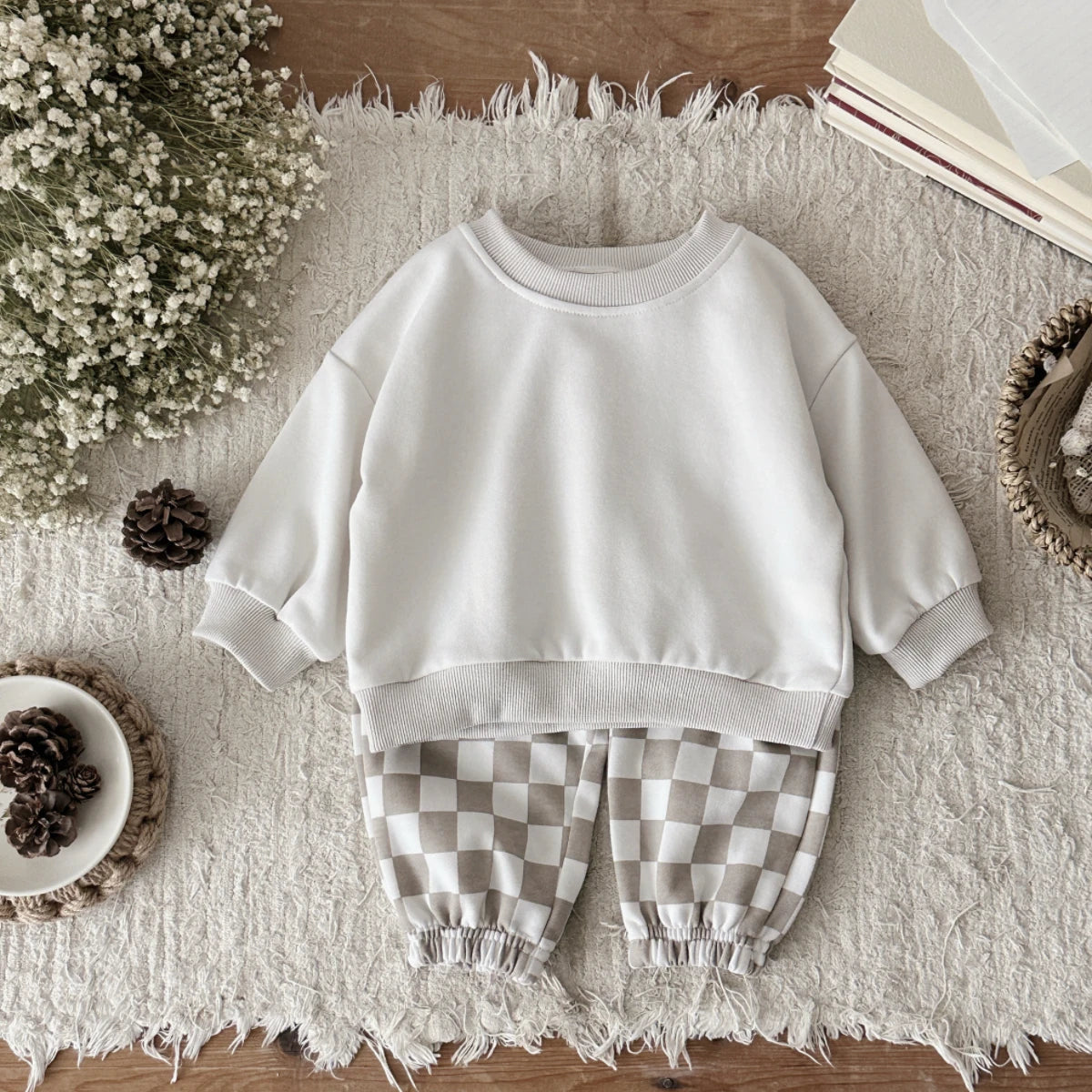 2 Piece Long Sleeve Pants Set