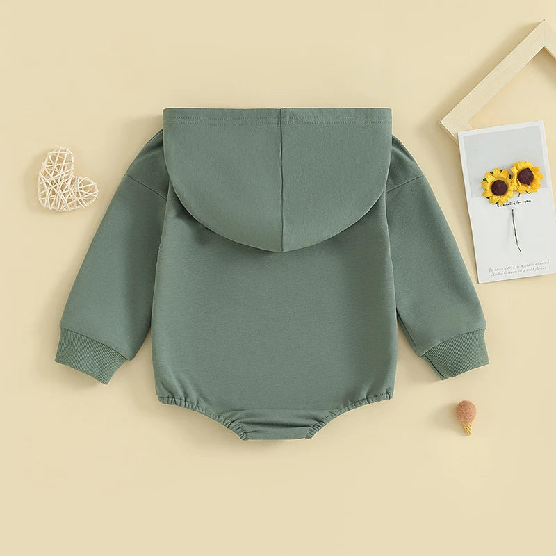 Hooded Long Sleeve Romper