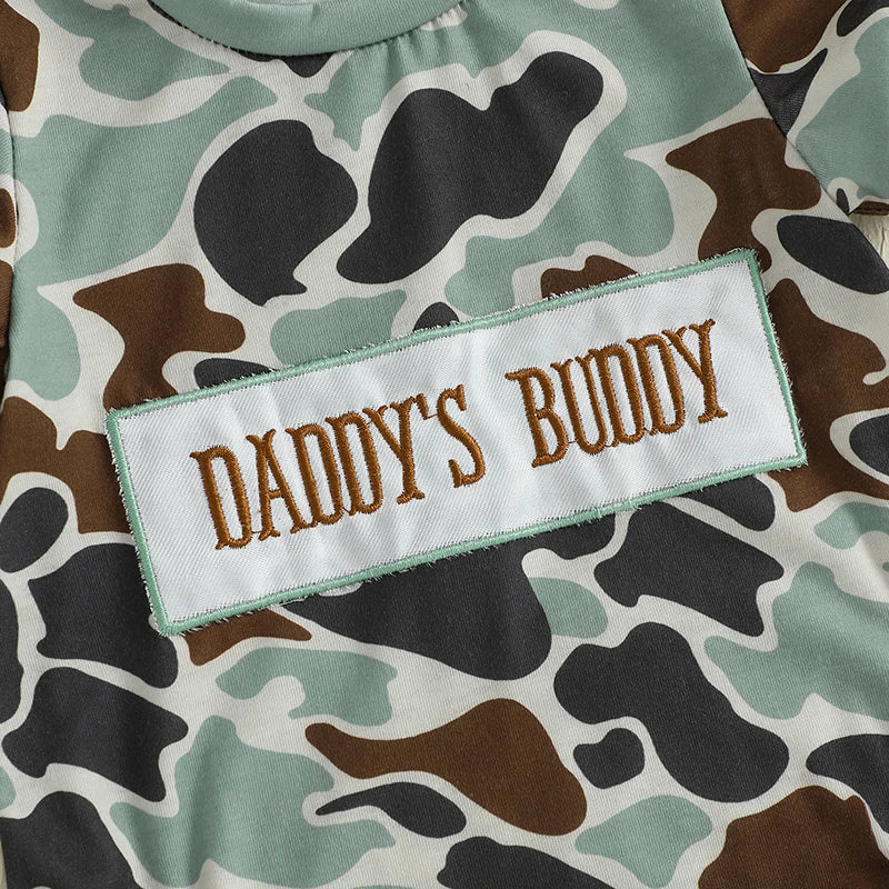 Camo Print Daddy's Buddy Bubble Romper