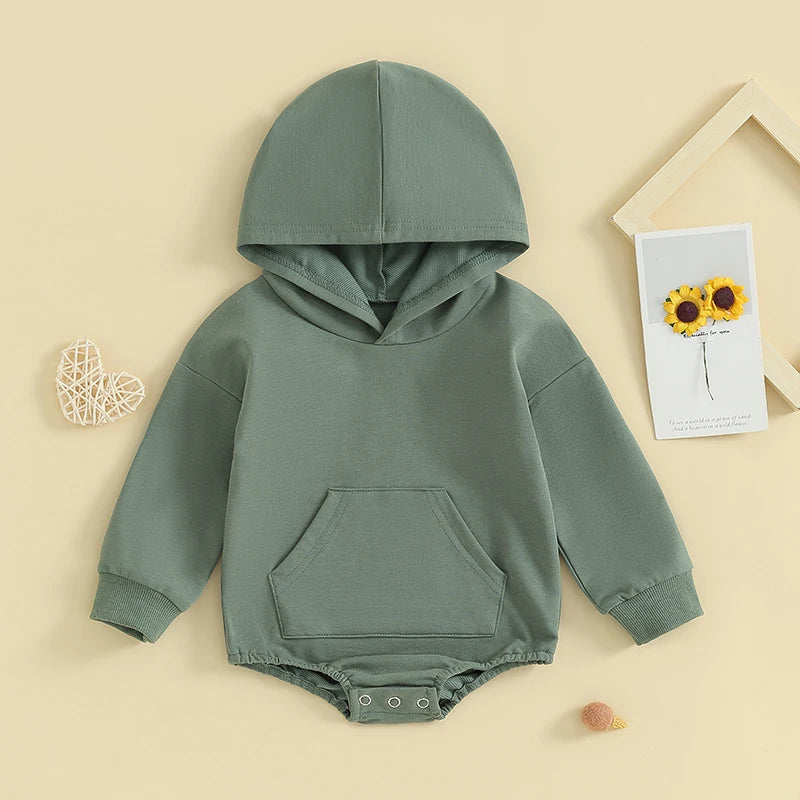 Hooded Long Sleeve Romper