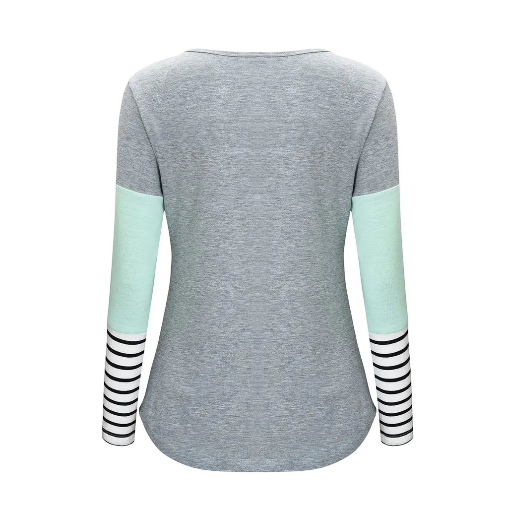 Breastfeeding T Shirts Casual Loose Long Sleeve