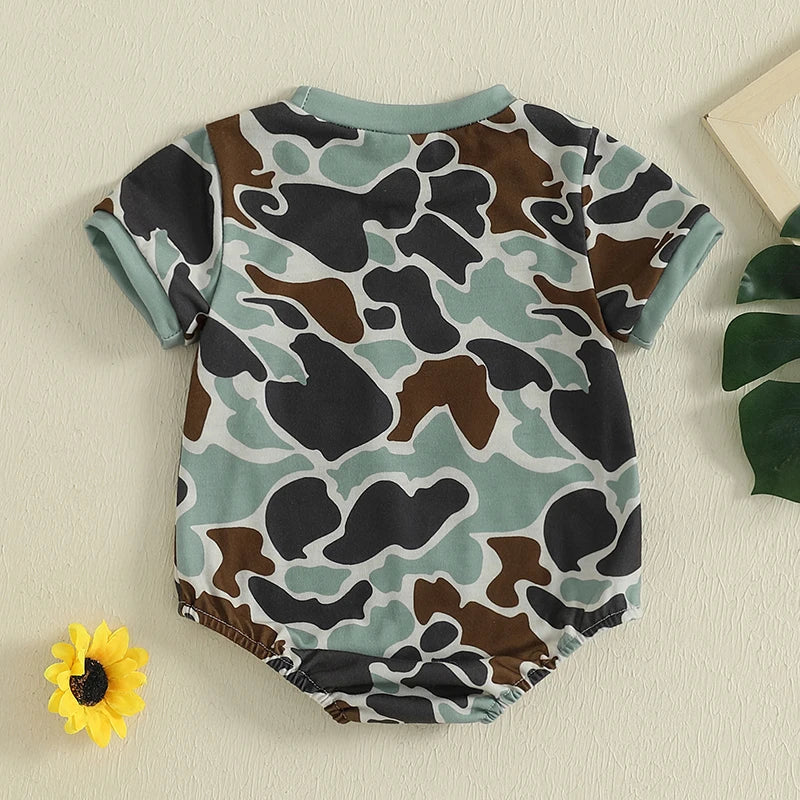 Camo Print Daddy's Buddy Bubble Romper