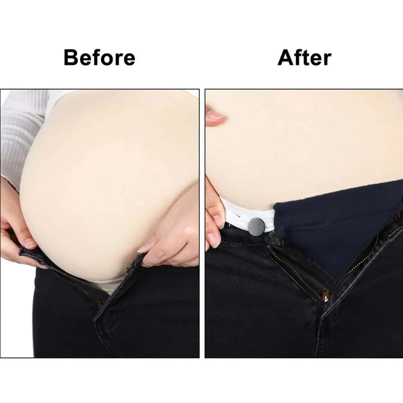 Adjustable Elastic Maternity Waistband Belt Waist Extender