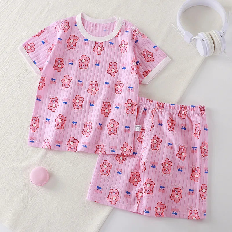 2 Piece Children Clothing Set  Short Sleeve