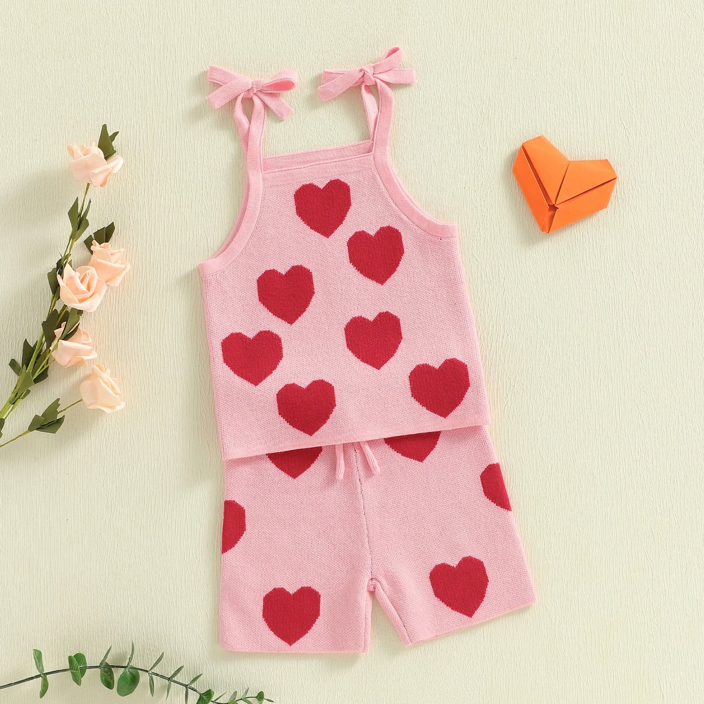 Heart Tank Top & Short Set