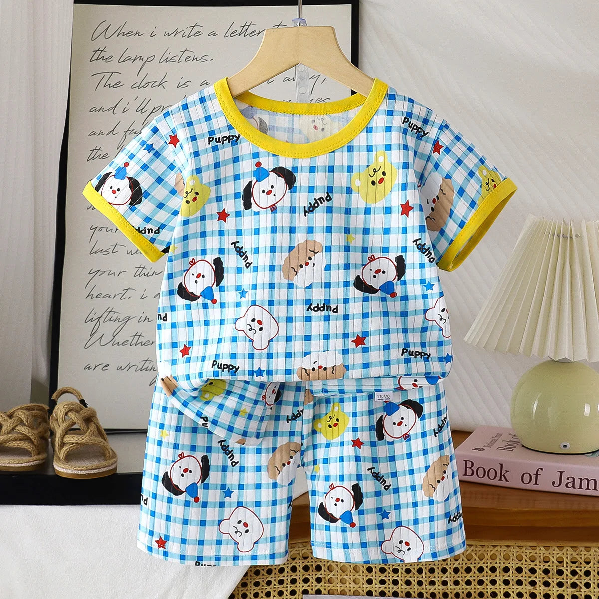 2 Piece Children Clothing  Short Sleeve