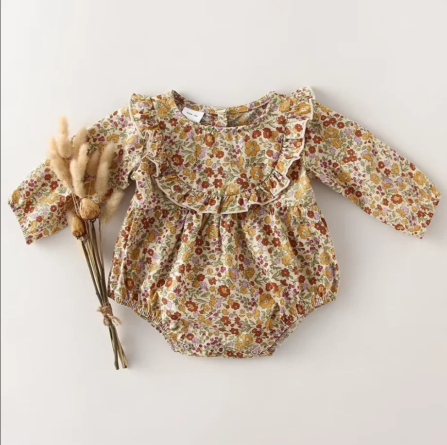 Baby Girl Long Sleeve Romper