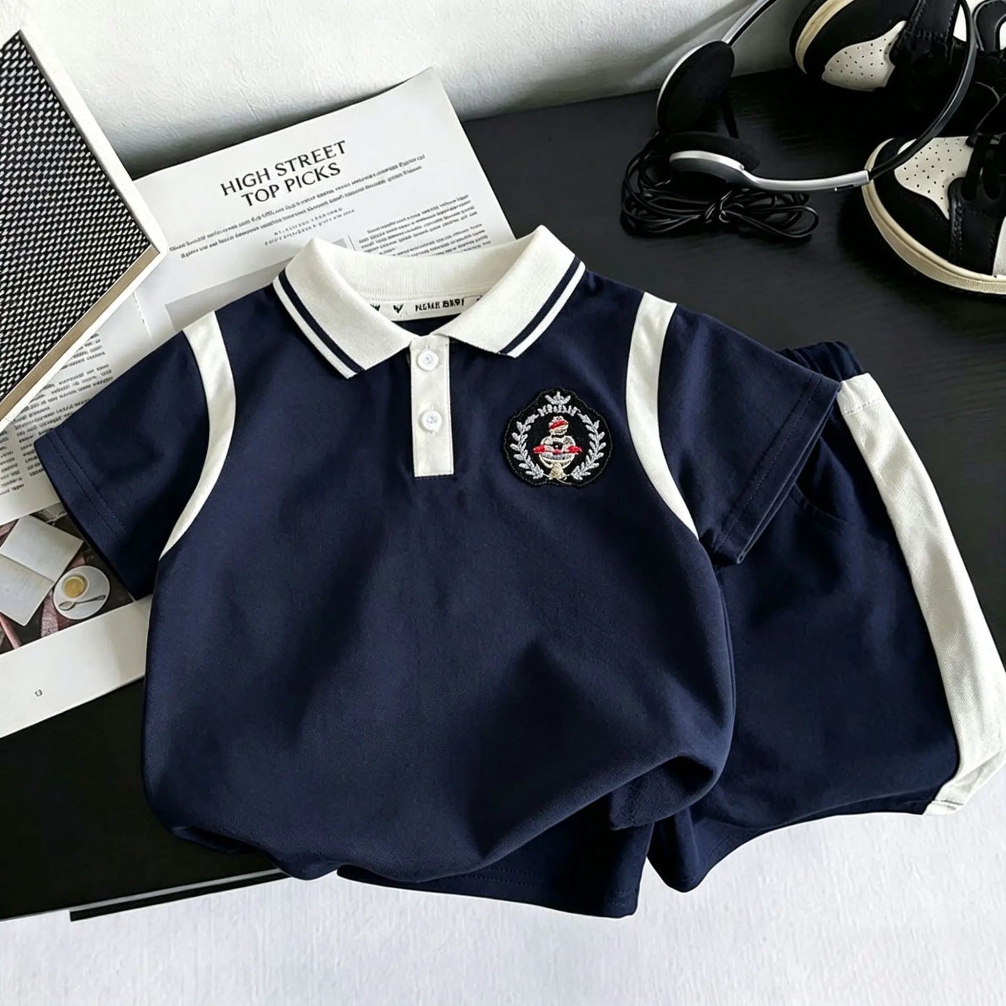 Boys T Shirt And Shorts 2 Piece Set