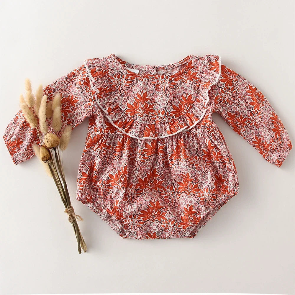 Baby Girl Long Sleeve Romper
