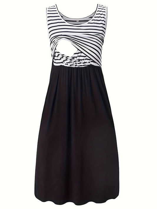 Nursing Dress Easy Breastfeeding