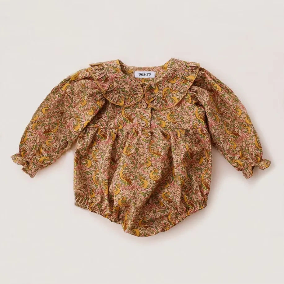 Baby Girl Long Sleeve Romper