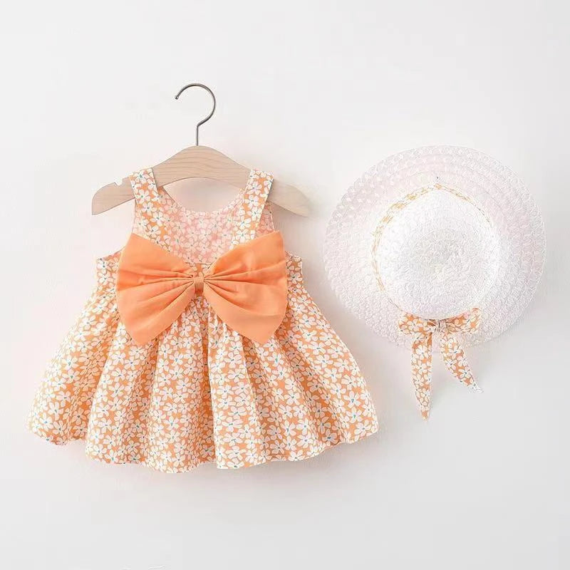 Baby Girl Dress And Hat
