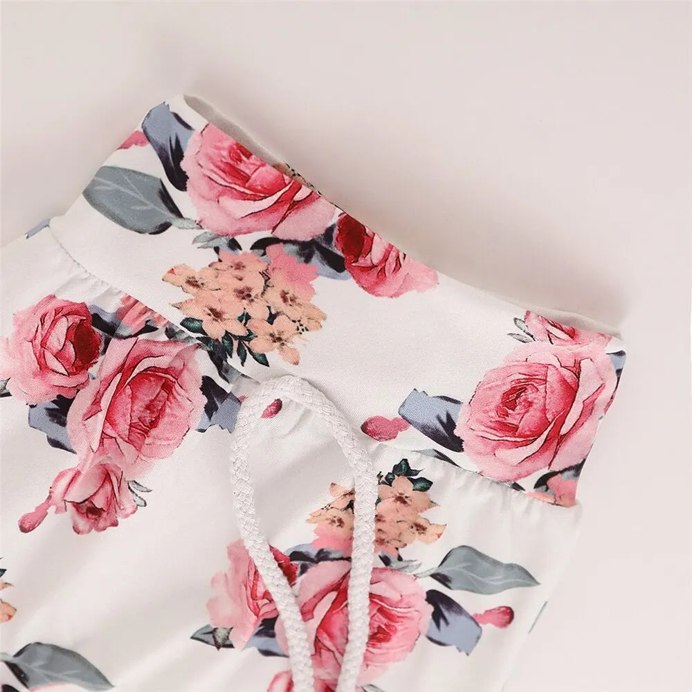 3 Piece Hooded Long Sleeve Pant & Bow Set