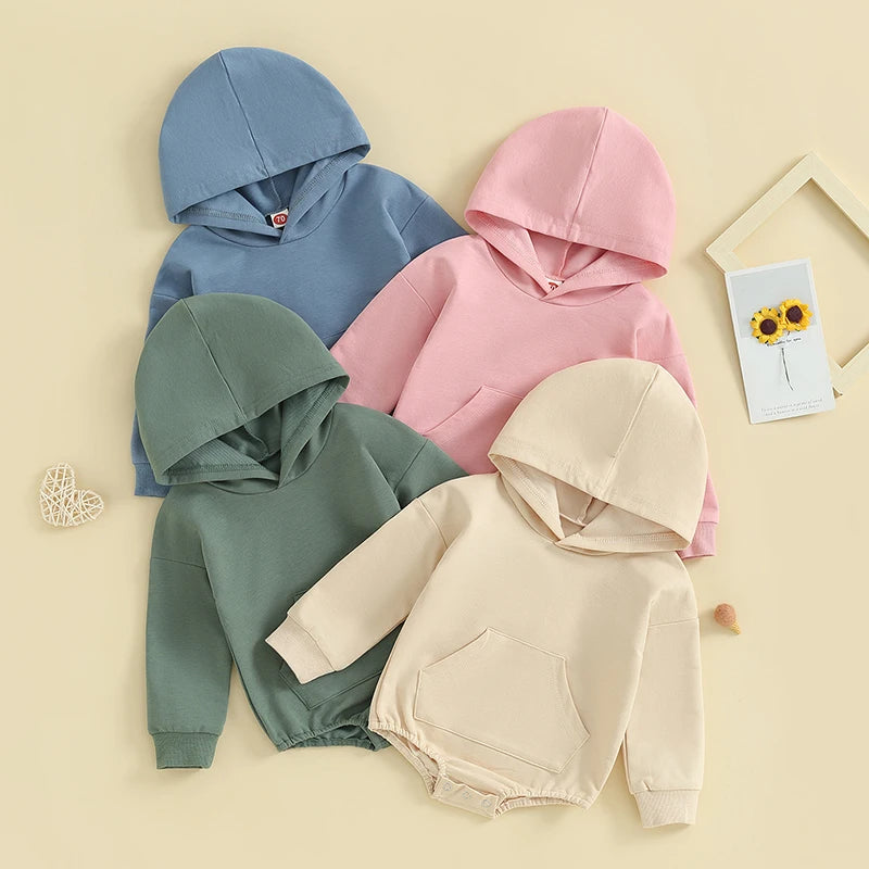 Hooded Long Sleeve Romper
