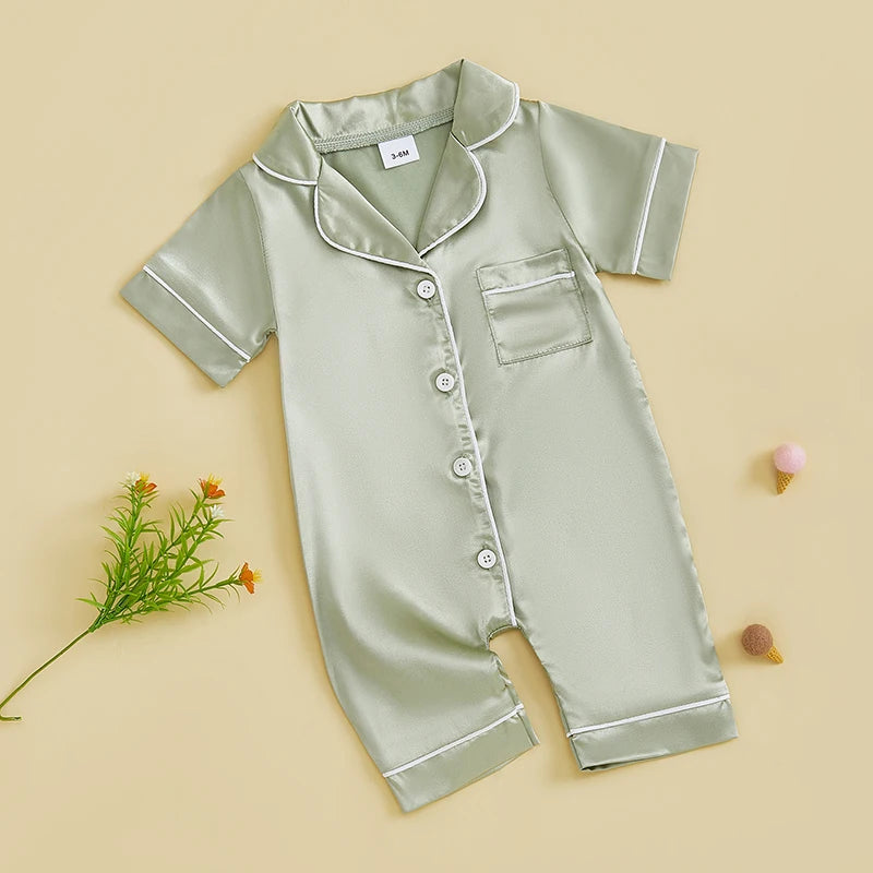 Gender Neutral Satin Pajamas