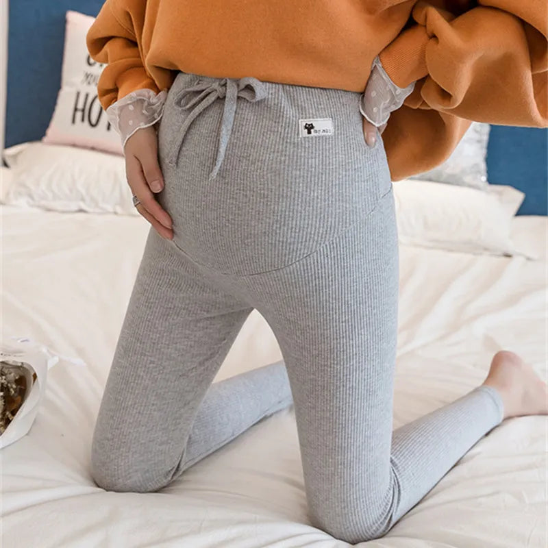 Maternity Pants with Soft Slim Adjustable Waist